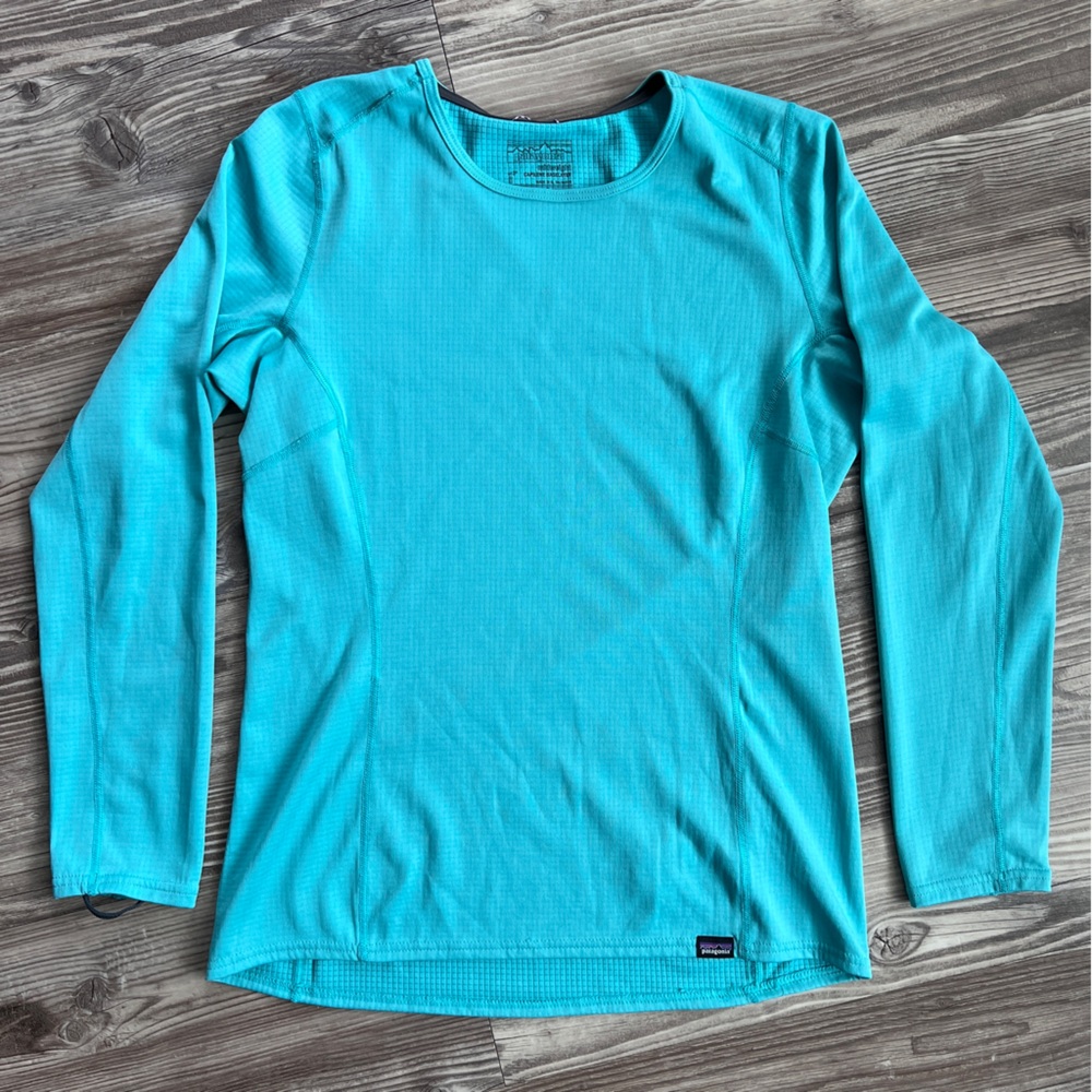 Patagonia Midweight Capilene Baselayer Blue Long Sleeve